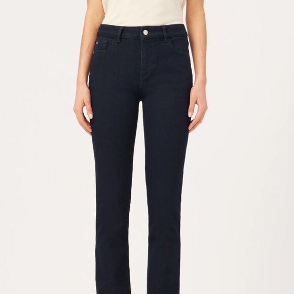 DL1961 Coco Straight Mid-Rise Curvy - Size 27 (inseam 34") Flatiron - Stretchy! - Picture 1 of 7